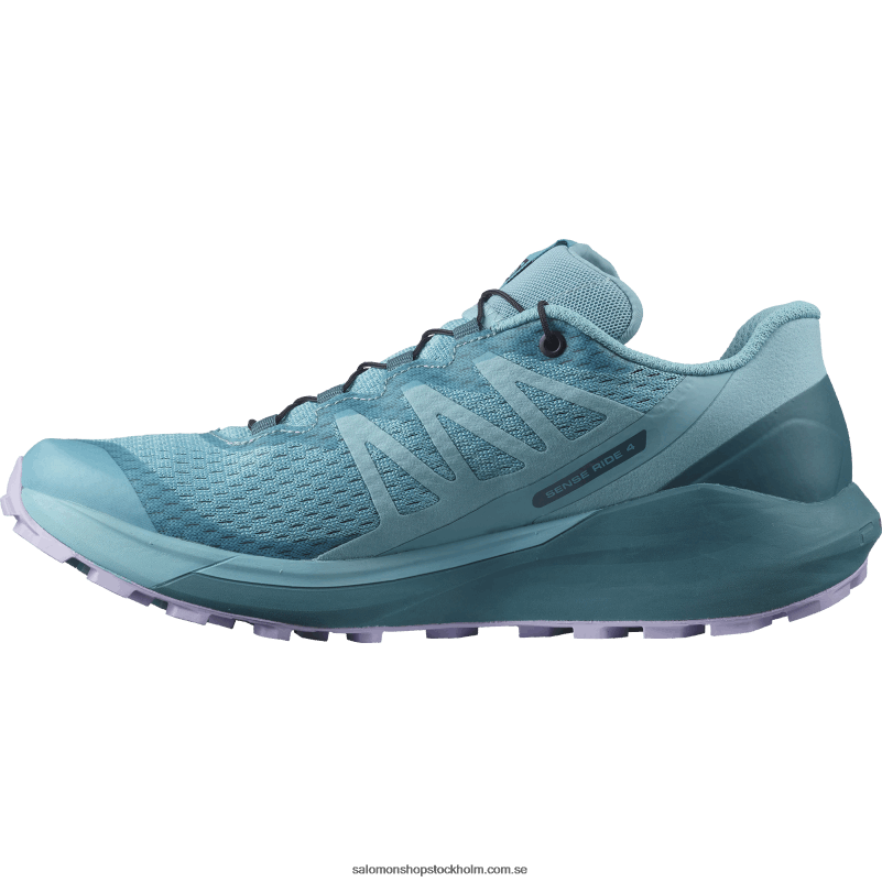 Salomon delphinium blå/gräsand blå/lavendel damlöparskor - sense ride 4 T82RP1537
