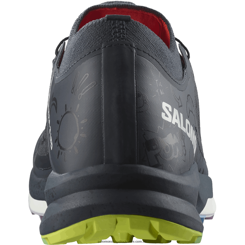 Salomon india bläck/eldig korall/svart damlöparskor - s/lab ultra 3 limited edition T82RP1524