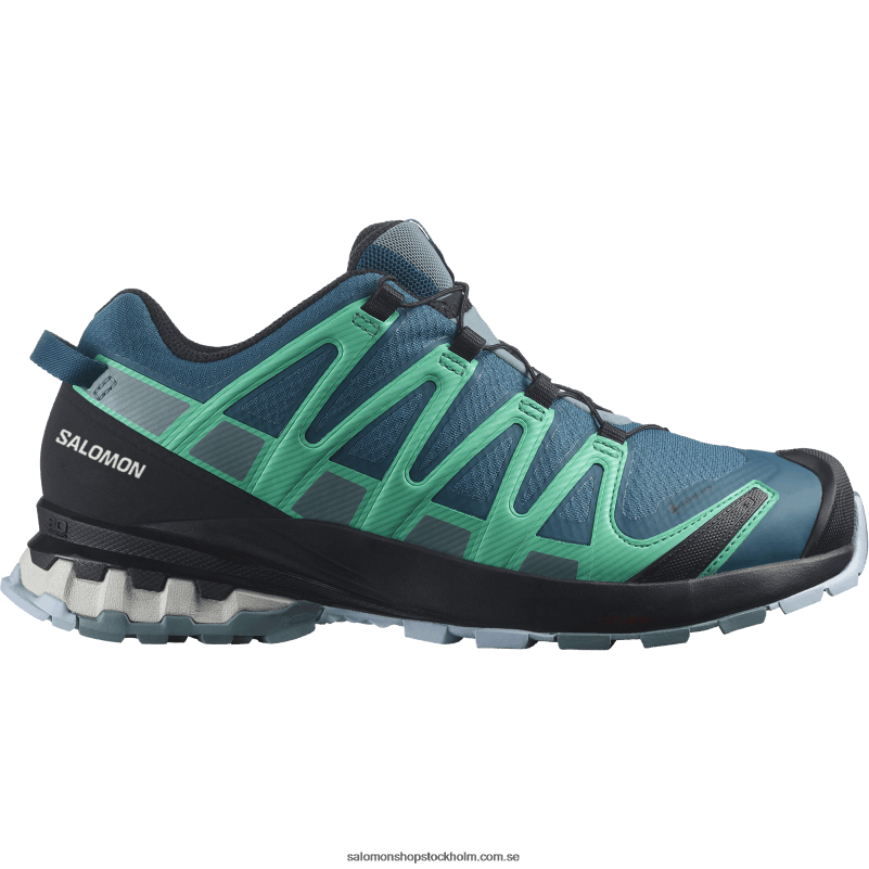 Salomon legion blue/trooper/mint leaf löparskor för dam - xa pro 3d v8 gore-tex T82RP1539