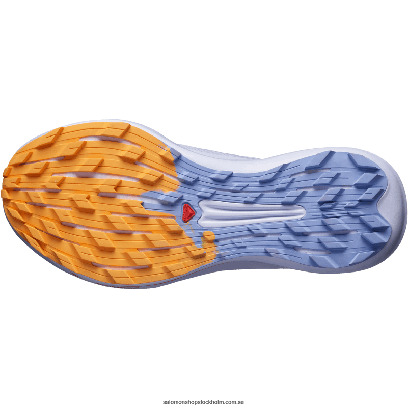 Salomon lila ljung/amparoblå/flammande orange trail löparskor för dam - pulsar trail pro T82RP1534