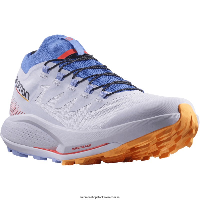 Salomon lila ljung/amparoblå/flammande orange trail löparskor för dam - pulsar trail pro T82RP1534