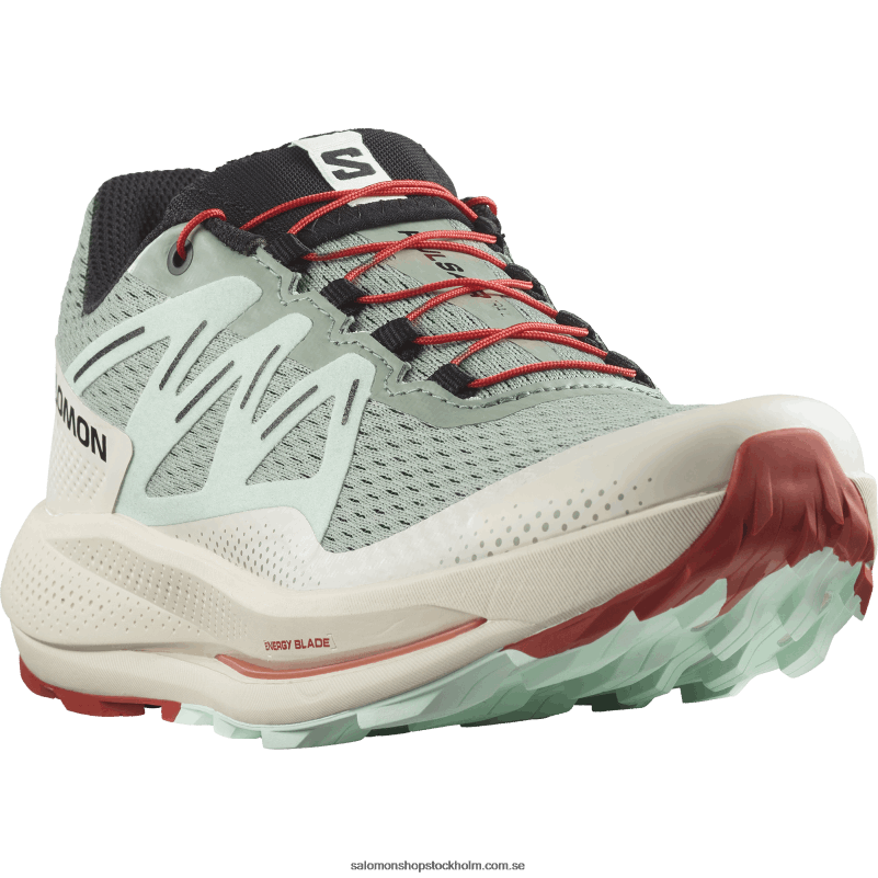 Salomon liljepad/blekt aqua/het sås damlöparskor för trail - pulsar trail T82RP1514