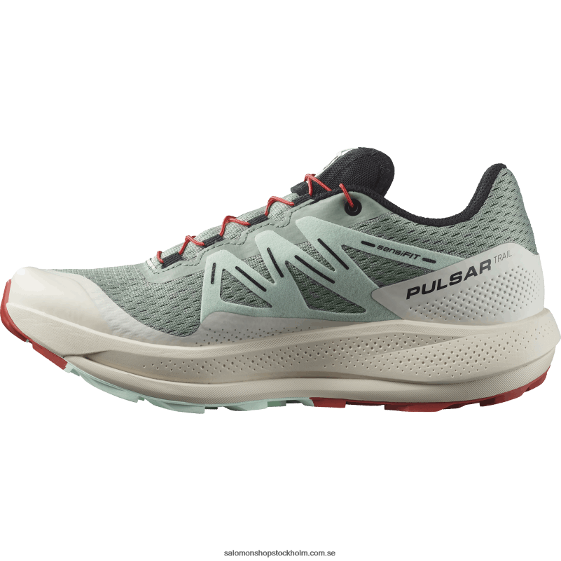 Salomon liljepad/blekt aqua/het sås damlöparskor för trail - pulsar trail T82RP1514