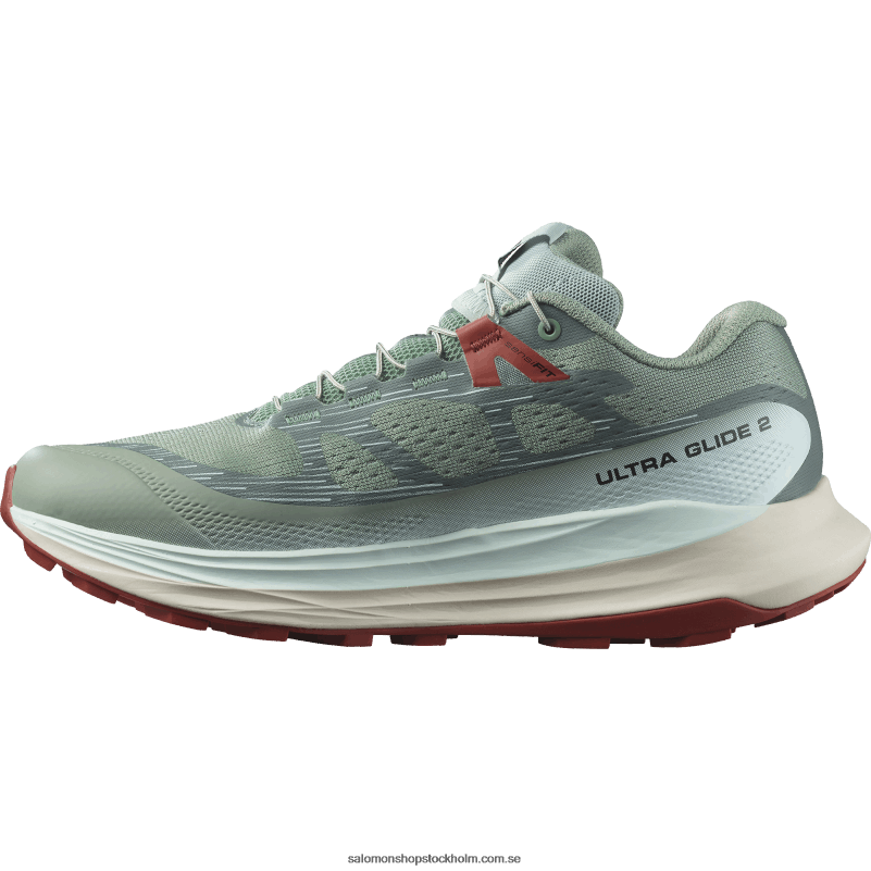 Salomon liljepad/blekt aqua/het sås traillöparskor för dam - ultra glide 2 T82RP1489