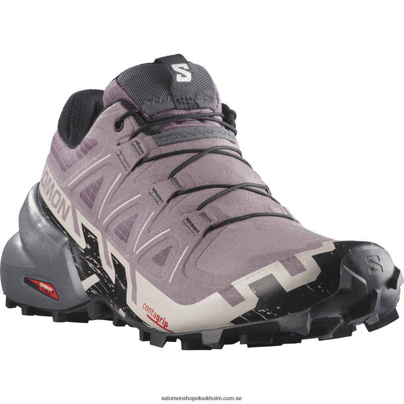 Salomon månlandskap/svart/aska av rosor terrängskor för dam - speedcross 6 T82RP1504