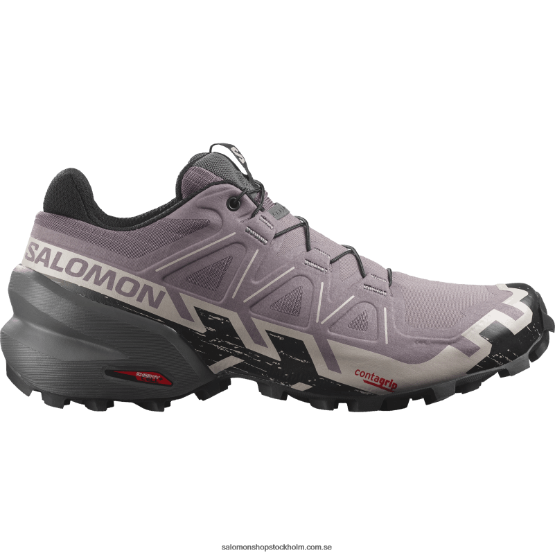 Salomon månlandskap/svart/aska av rosor terrängskor för dam - speedcross 6 bred T82RP1522