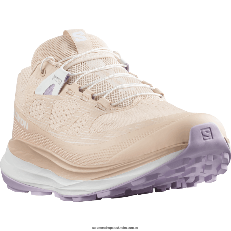 Salomon öm persika/orkidéblomning/vit traillöparskor för dam - ultra glide 2 T82RP1492