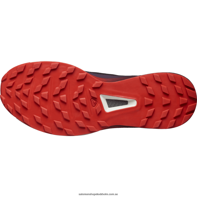 Salomon plommon perfekt/eldröd/vit terrängskor för dam - s/lab ultra 3 T82RP1508