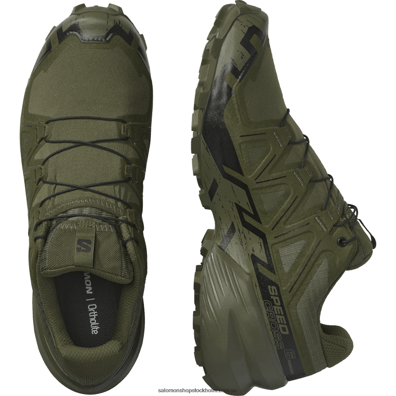 Salomon ranger grön/svart damlöparskor - speedcross 6 forces T82RP803