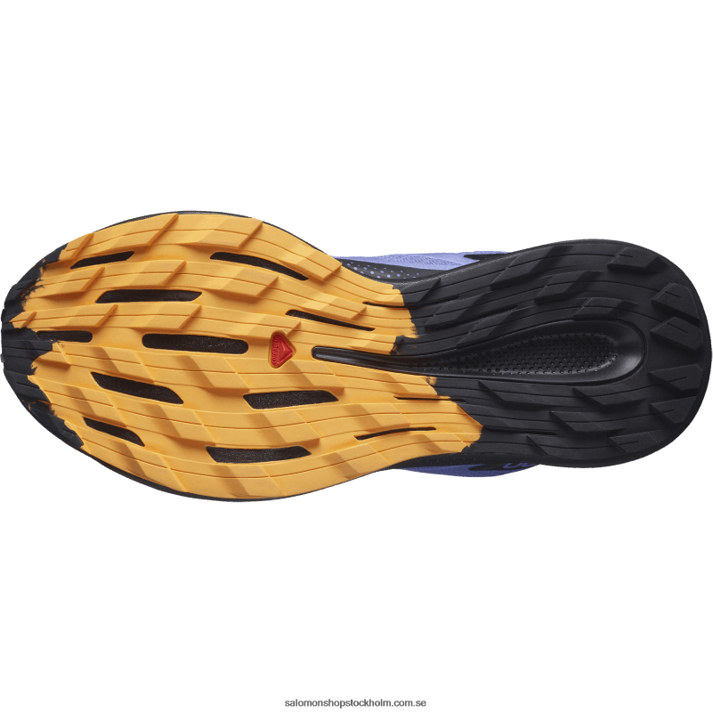 Salomon sammetsmorgon/svart/flammande orange damlöparskor för trail - pulsar trail T82RP1510