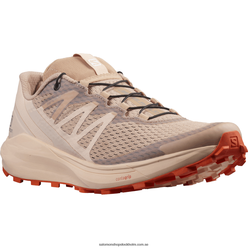 Salomon sirocco/peachy keen/röd orange damlöparskor - sense ride 4 T82RP1536