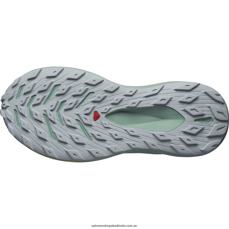 Salomon stenblå/granitgrön/pärlblå trail löparskor dam - glide max tr T82RP1501