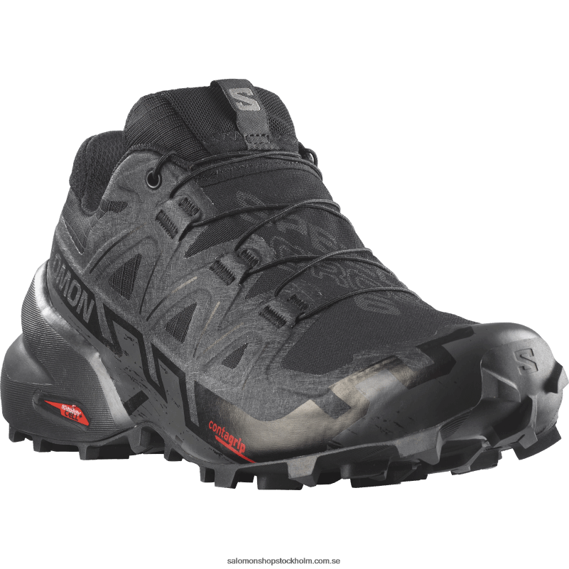 Salomon svart/fantom trail löparskor för kvinnor - speedcross 6 gore-tex T82RP1516