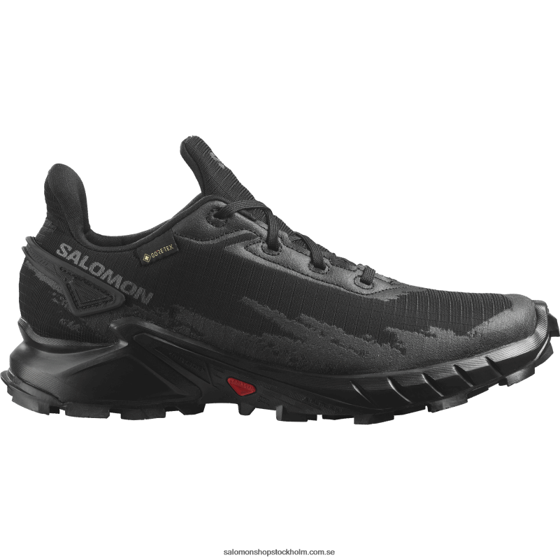 Salomon svart löparskor för kvinnor - alphacross 4 gore-tex T82RP1530