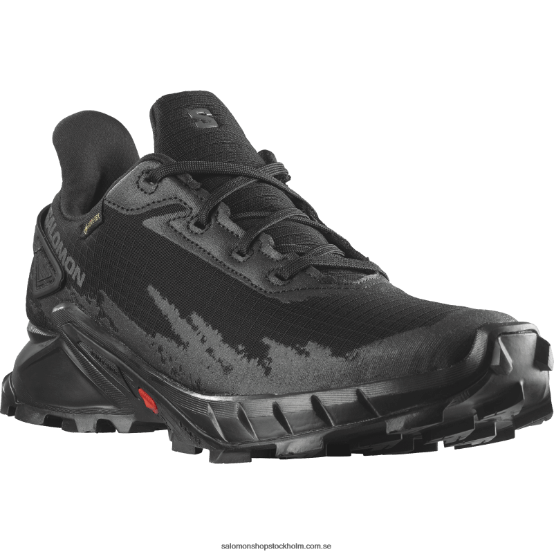 Salomon svart löparskor för kvinnor - alphacross 4 gore-tex T82RP1530
