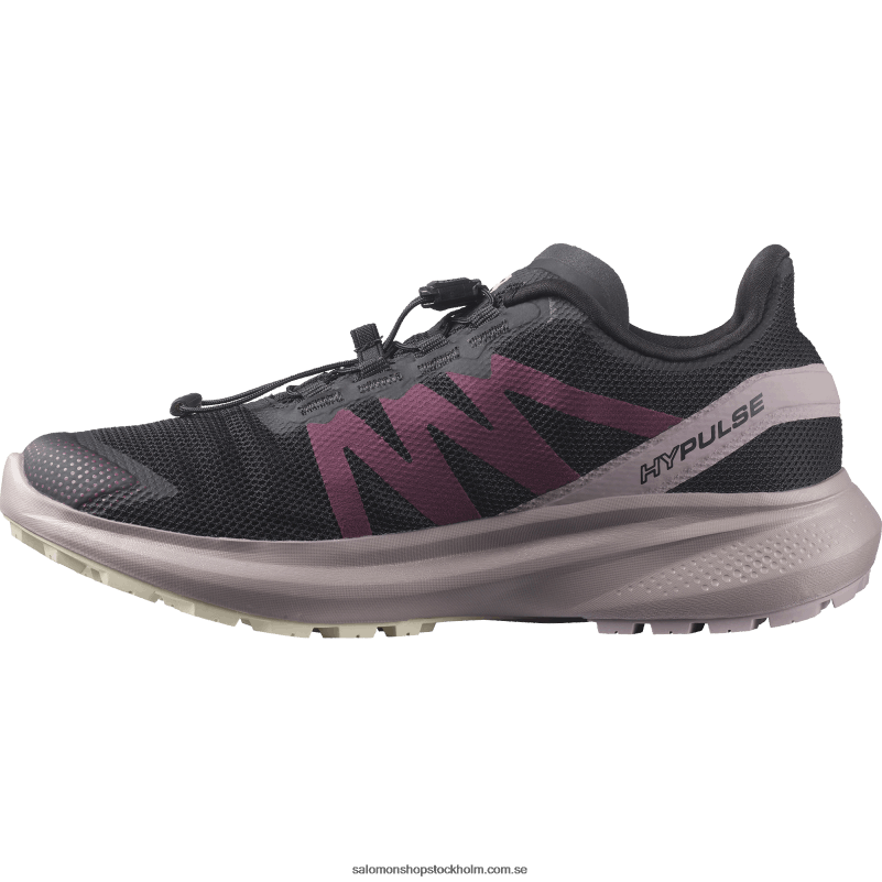 Salomon svart/vaktel/regnig dag damlöparskor för trail - hypuls T82RP1542