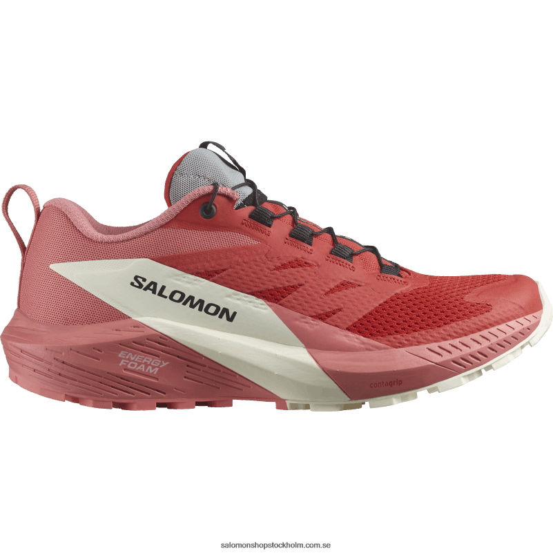 Salomon teros/eldröd/vaniljis damlöparskor - sense ride 5 T82RP1498