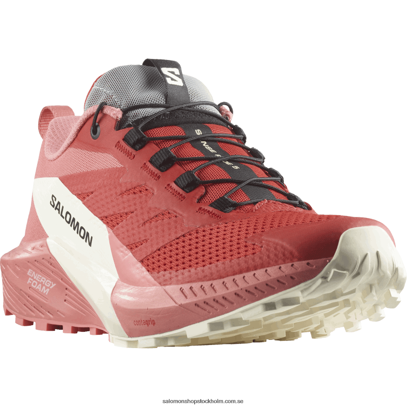Salomon teros/eldröd/vaniljis damlöparskor - sense ride 5 T82RP1498