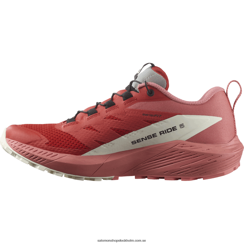 Salomon teros/eldröd/vaniljis damlöparskor - sense ride 5 T82RP1498