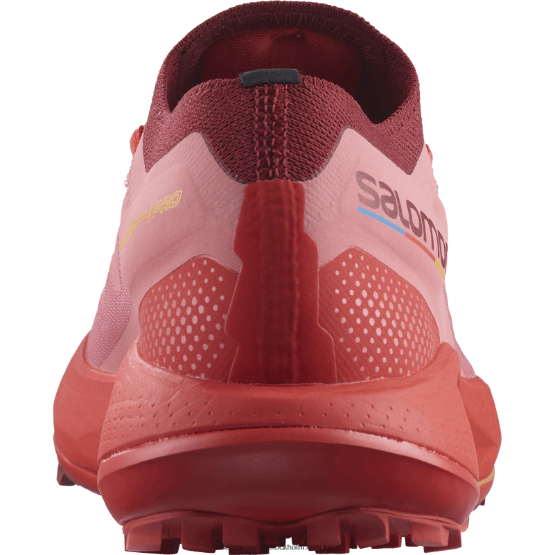 Salomon terosa/cyklingröd/flammande orange trail löparskor för dam - pulsar trail pro T82RP1533