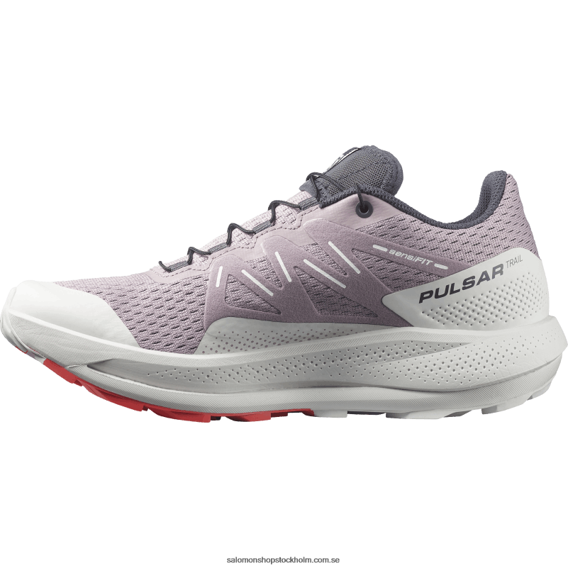 Salomon vaktel/månsten/vallmoröd damlöparskor för trail - pulsar trail T82RP1512
