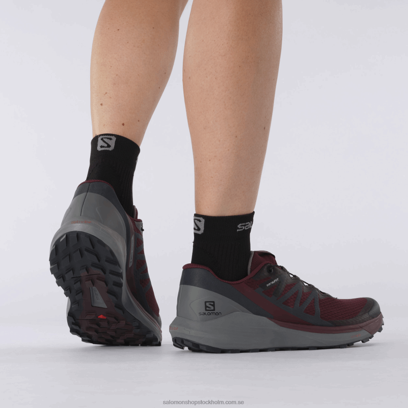 Salomon vinprovning/lugn skugga/ebenholts damlöparskor - sense ride 4 T82RP1538