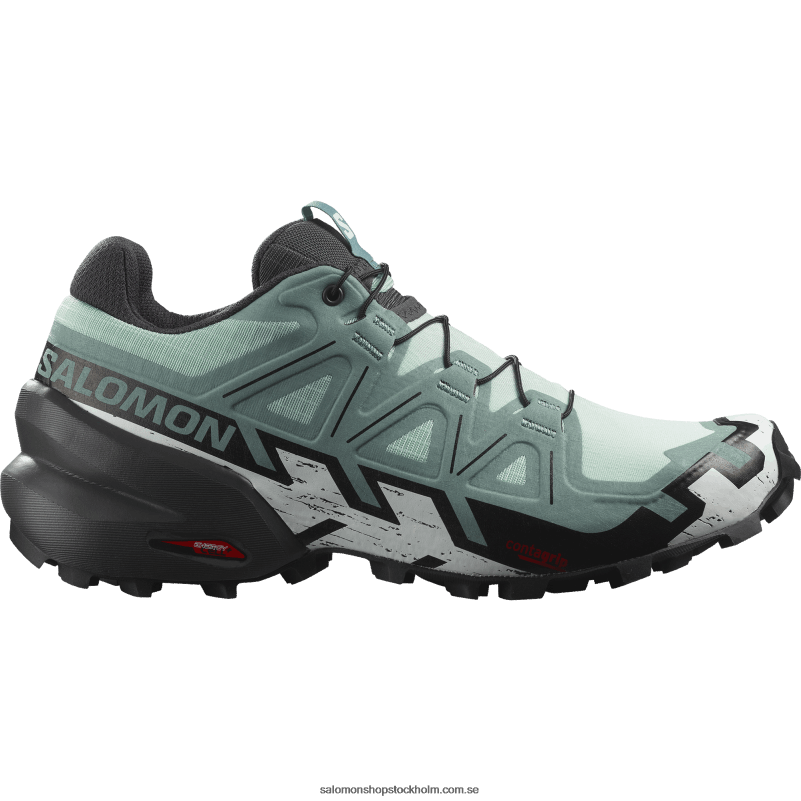 Salomon yucca/ebenholts/vit terrängskor för dam - speedcross 6 T82RP1505