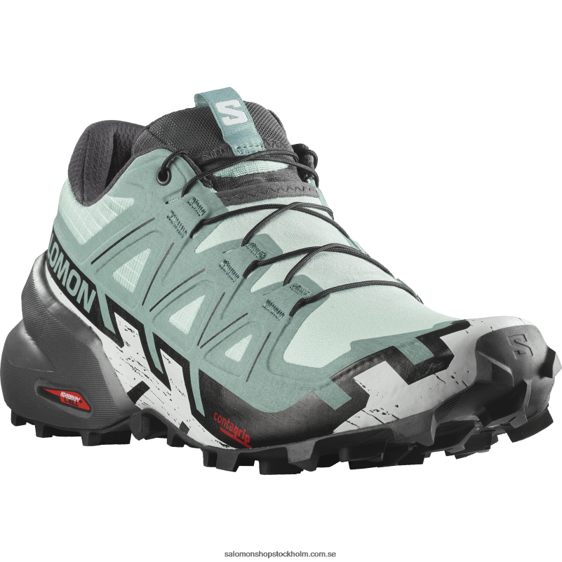 Salomon yucca/ebenholts/vit terrängskor för dam - speedcross 6 T82RP1505