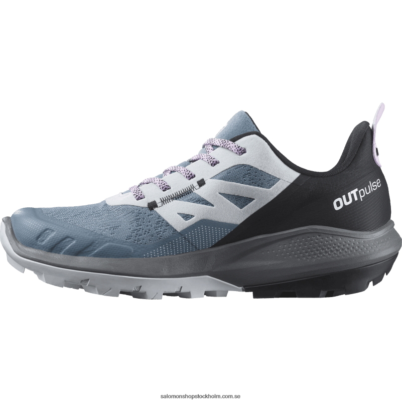 Salomon Kinablått/arktisk is/orkidéblomning damvandringsskor - outpulse gore-tex T82RP1124
