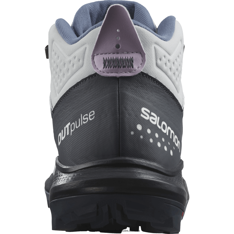Salomon arktisk is/india bläck/orkidéblomning dam vandringskängor - outpulse mid gore-tex T82RP1114