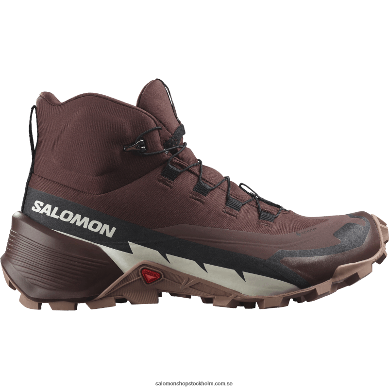 Salomon bitter choklad/mockamousse/vaniljglass damvandringskängor - cross hike 2 mid gore-tex T82RP738