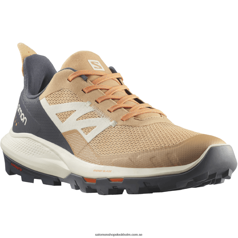 Salomon bockhornsklöver/ebenholts/flammande orange damvandringsskor - outpulse T82RP1281