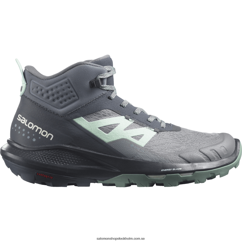 Salomon ebenholts/tyst nyans dam vandringskängor - outpulse mid gore-tex T82RP1117