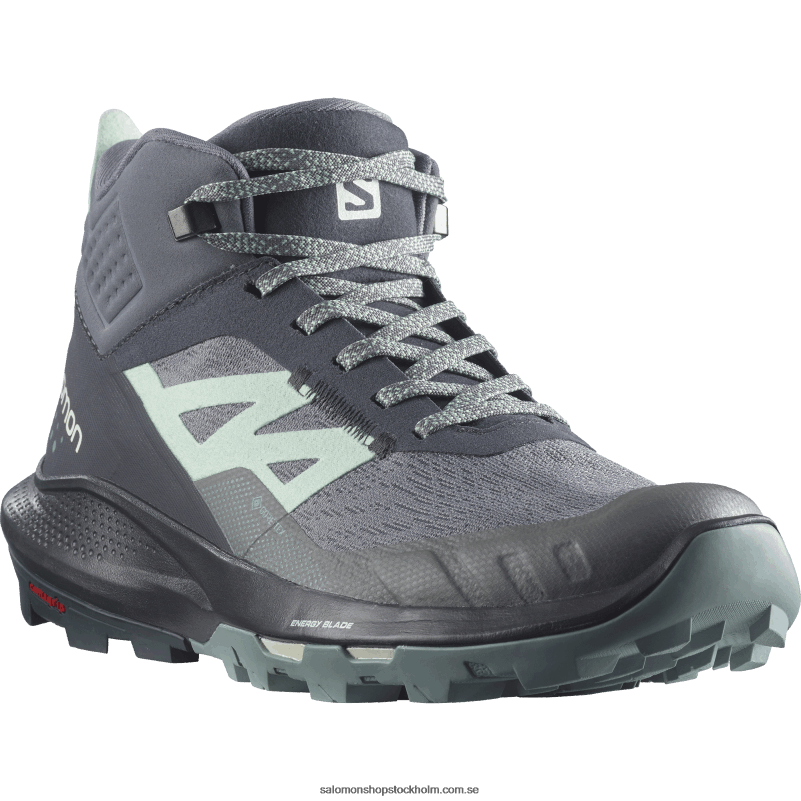 Salomon ebenholts/tyst nyans dam vandringskängor - outpulse mid gore-tex T82RP1117