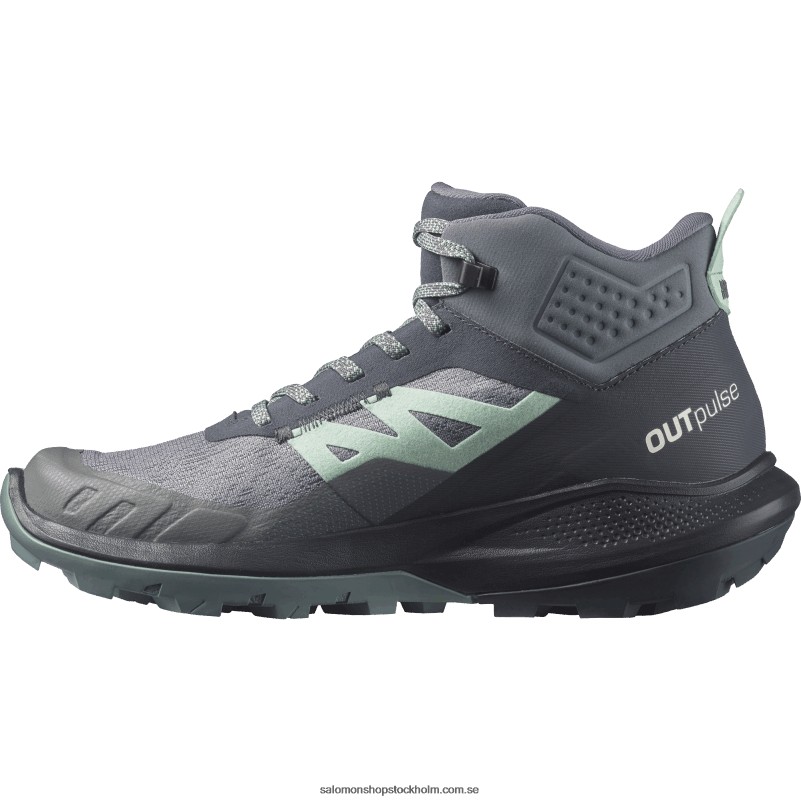 Salomon ebenholts/tyst nyans dam vandringskängor - outpulse mid gore-tex T82RP1117