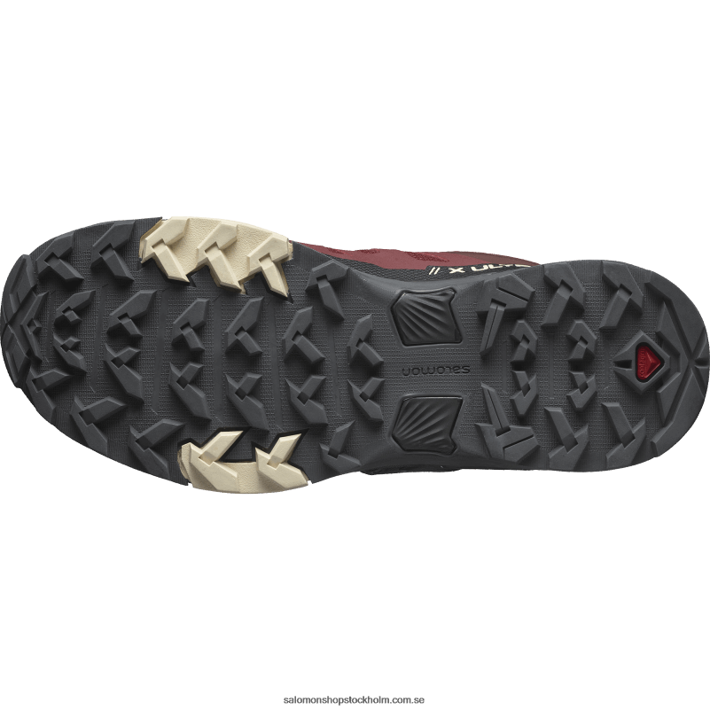 Salomon galnare brun/svart/blekt sand damvandringsskor - x ultra 4 gore-tex T82RP1140