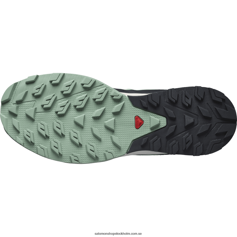 Salomon granitgrön/grön ask/mör persika damvandringsskor - outrise T82RP1279