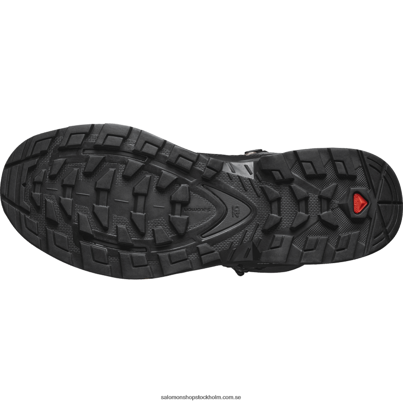Salomon magnet/svart/solkyss vandringskängor i läder för kvinnor - quest 4 gore-tex T82RP1128