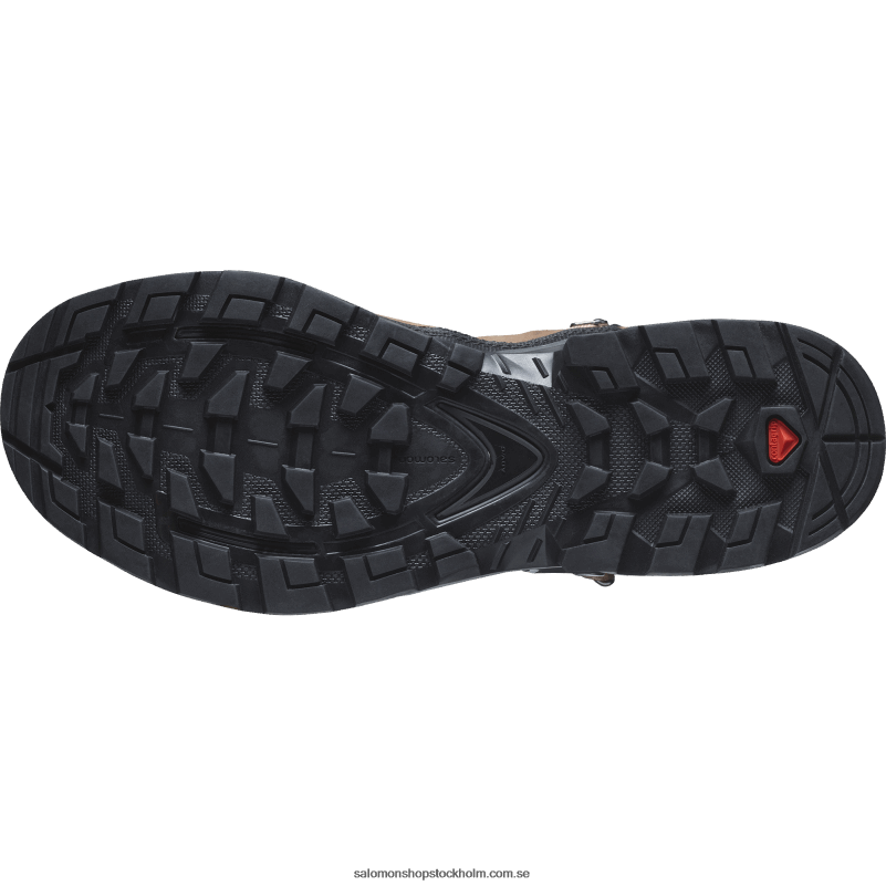 Salomon mockamousse/tenn/marinblå vandringskängor i läder för kvinnor - quest element gore-tex T82RP1135