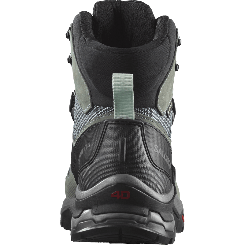 Salomon skiffer/trooper/opalblå vandringskängor i läder för kvinnor - quest 4 gore-tex T82RP1129