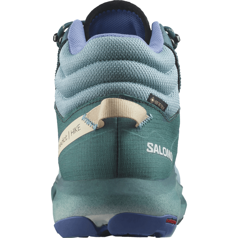 Salomon stenblå/atlantisk djup/granada himmel vandringskängor för kvinnor - förutsäg vandring mitt i gore-tex T82RP1132