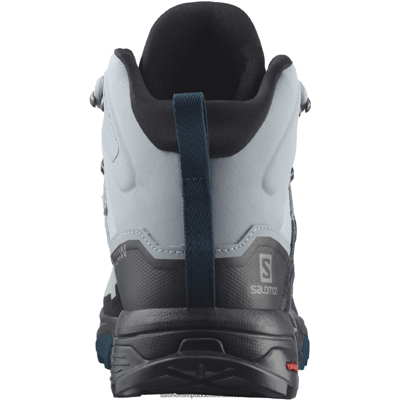 Salomon stenbrott/svart/legionsblå dam vandringskängor - x ultra 4 mid wide gore-tex T82RP1141
