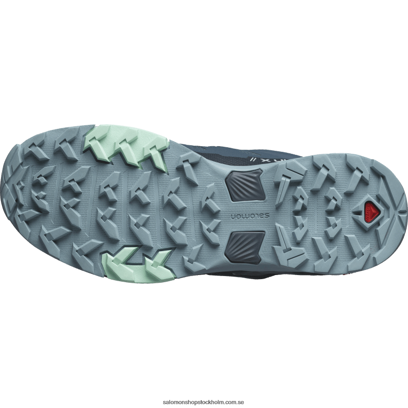 Salomon stjärnskådare/kol/stenblå damvandringsskor - x ultra 4 gore-tex T82RP1138