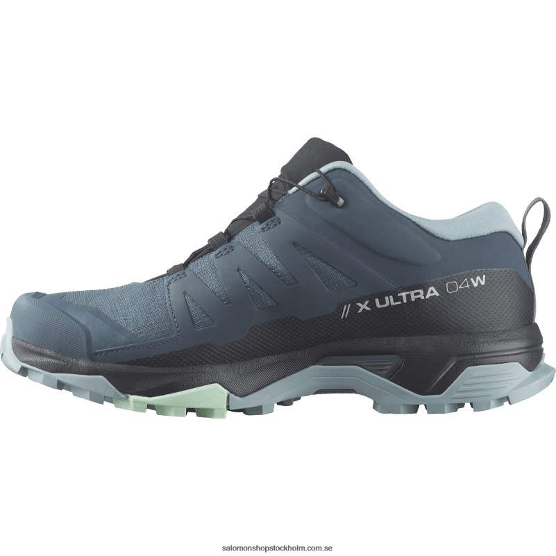 Salomon stjärnskådare/kol/stenblå damvandringsskor - x ultra 4 gore-tex T82RP1138