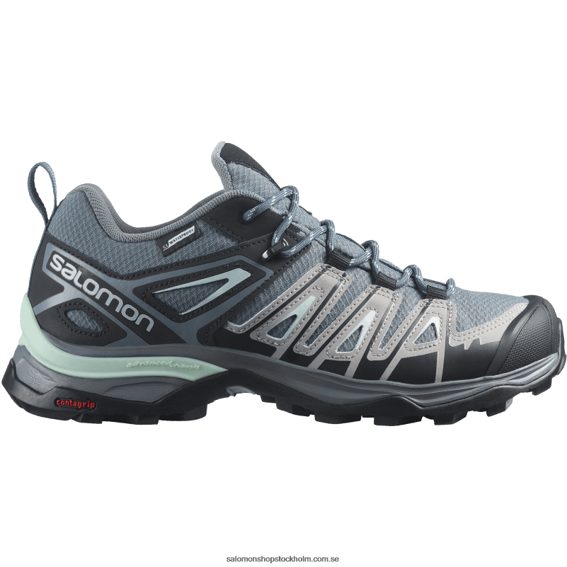 Salomon stormigt väder/legering/yucca damvandringsskor - x ultra pioneer clima vattentät T82RP1130