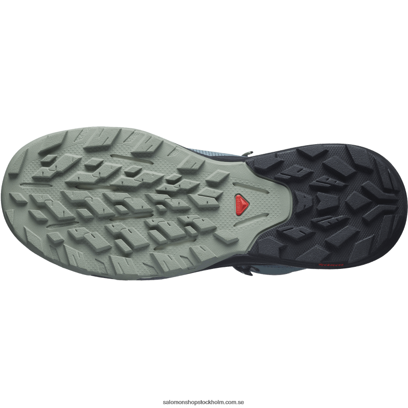 Salomon stormigt väder/svart/smide dam vandringskängor - outpulse mid gore-tex T82RP1116