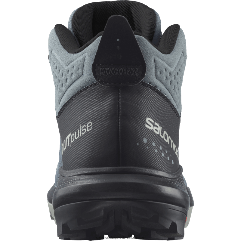 Salomon stormigt väder/svart/smide dam vandringskängor - outpulse mid gore-tex T82RP1116