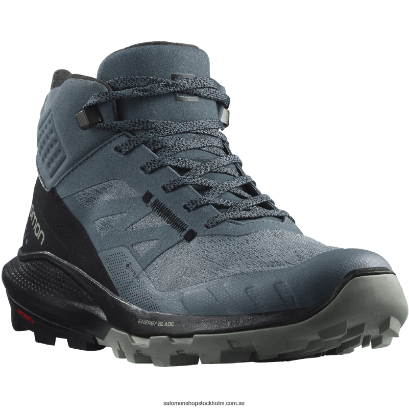 Salomon stormigt väder/svart/smide dam vandringskängor - outpulse mid gore-tex T82RP1116