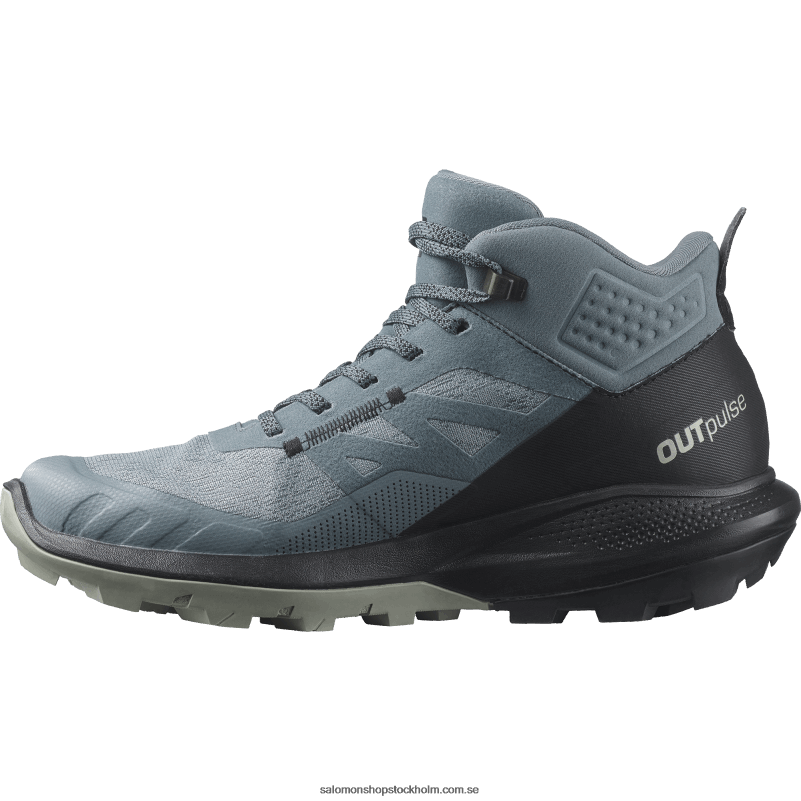 Salomon stormigt väder/svart/smide dam vandringskängor - outpulse mid gore-tex T82RP1116