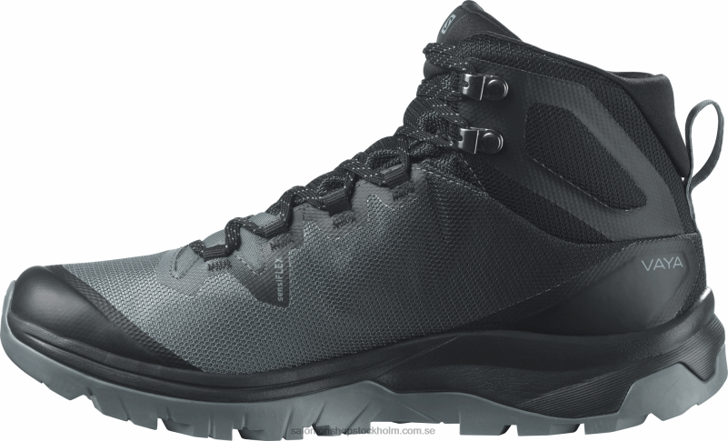 Salomon stormigt väder/svart/trooper vandringskängor för dam - vaya mid gore-tex T82RP1283